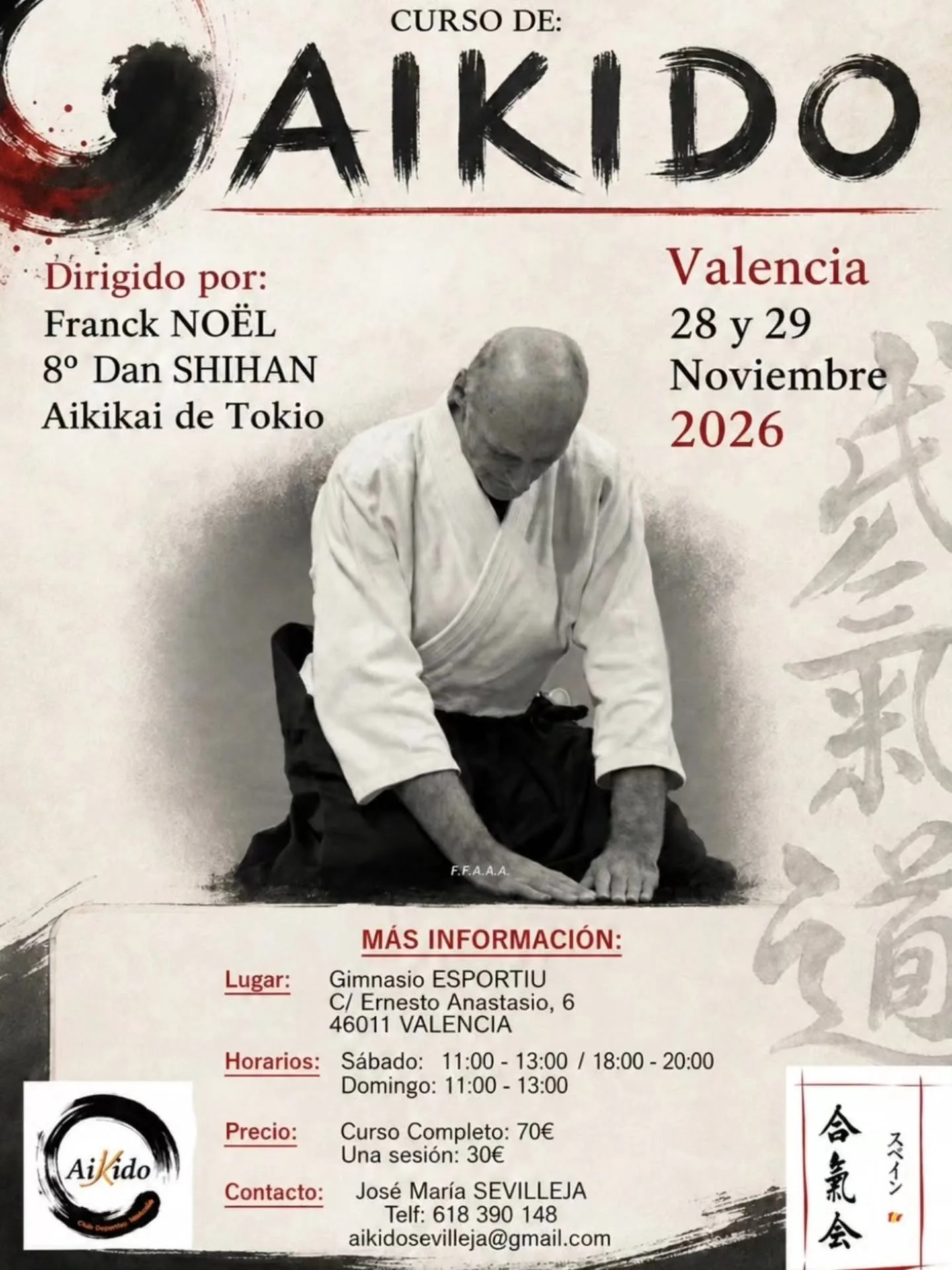 Prática de Aikido com Franck Nöel Shihan (Dojo da Luz)